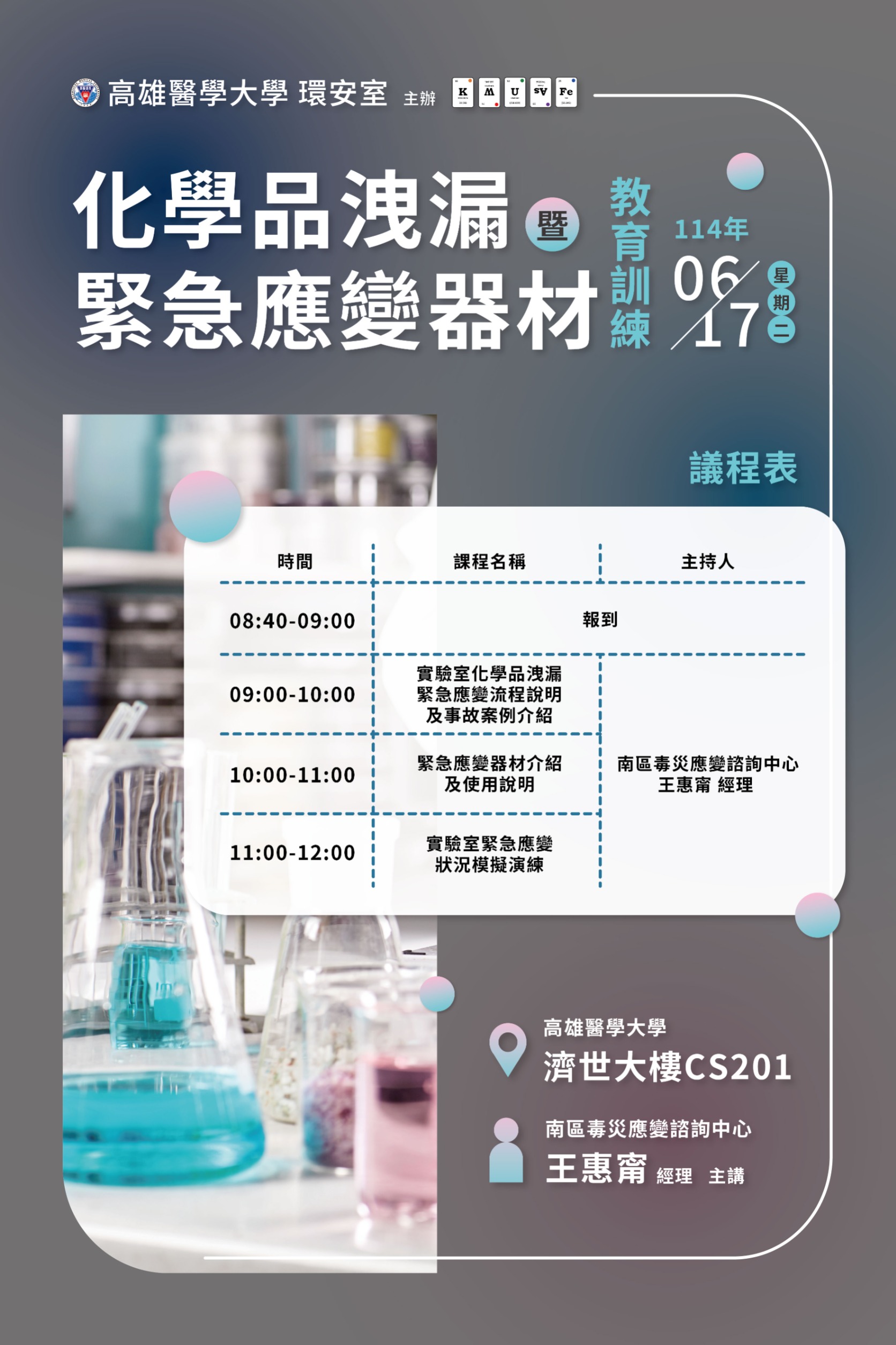 2025 0522 高雄醫學大學 環安室 A1海報 工作區域 1